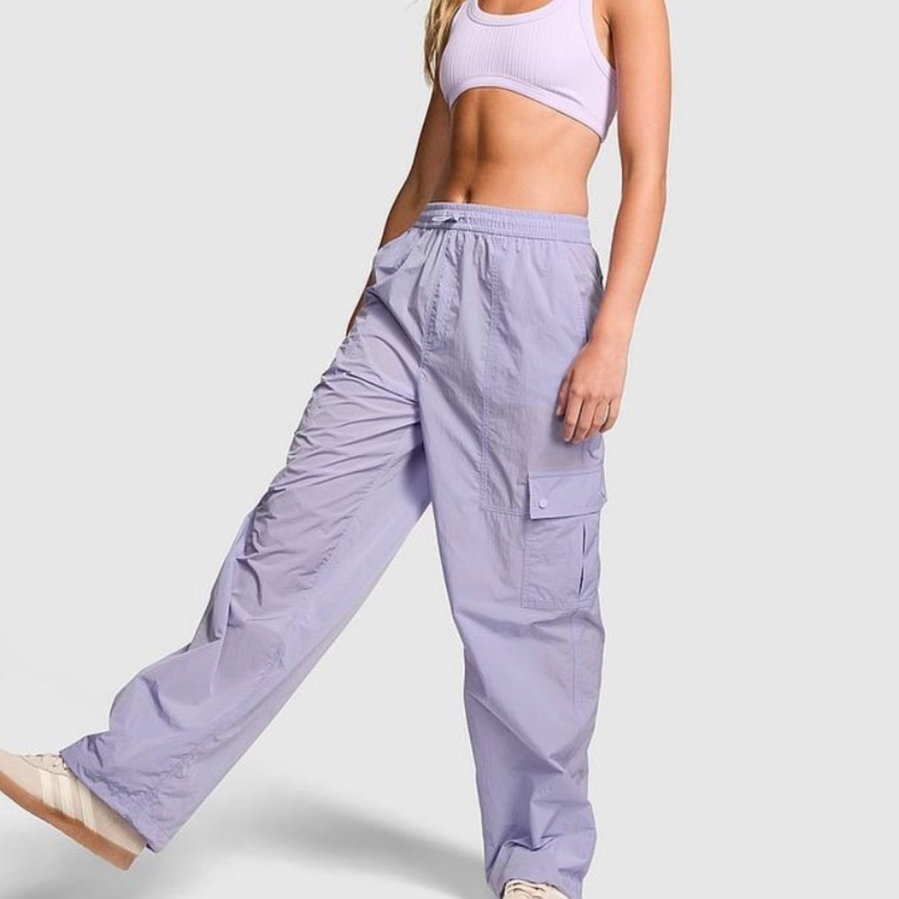 PINK Victoria's Secret Lavender Cargo Joggers